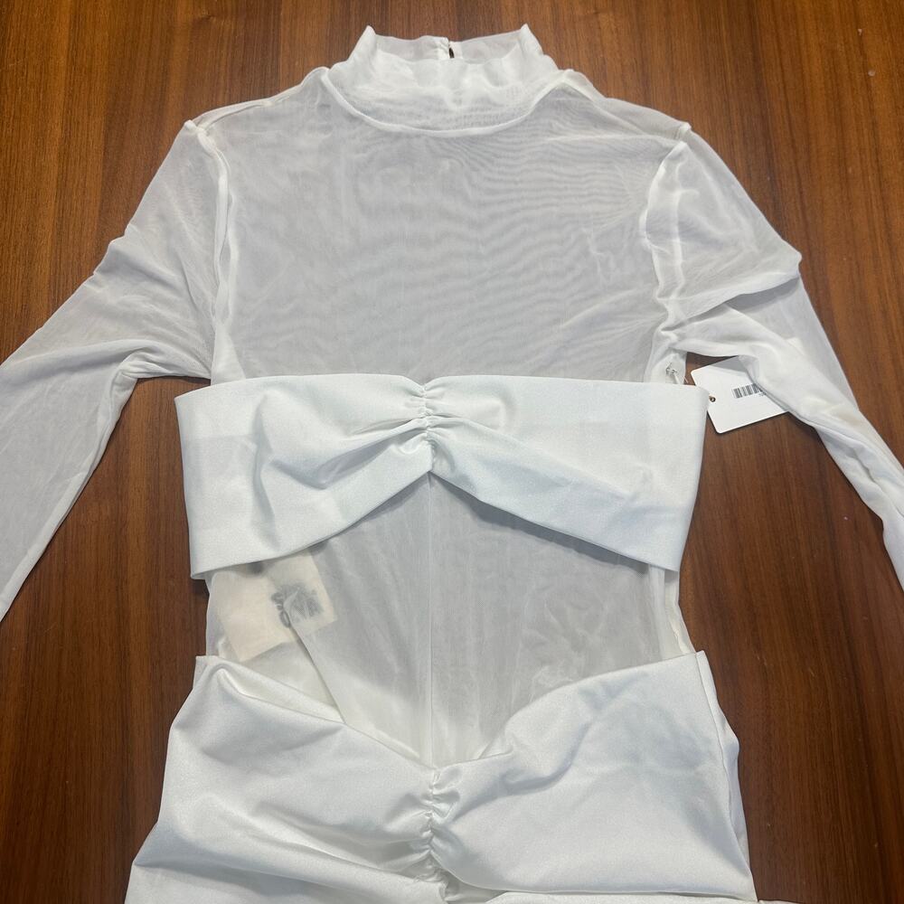 Seroya White Levina Dress, Revolve, Bride,‎ Engagement, Bachelorette, Size Large - Picture 3 of 13